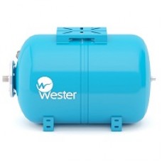 Бак мембранный для водоснабжения горизонтальный Wester Premium WAO80_нерж. контрфланец
